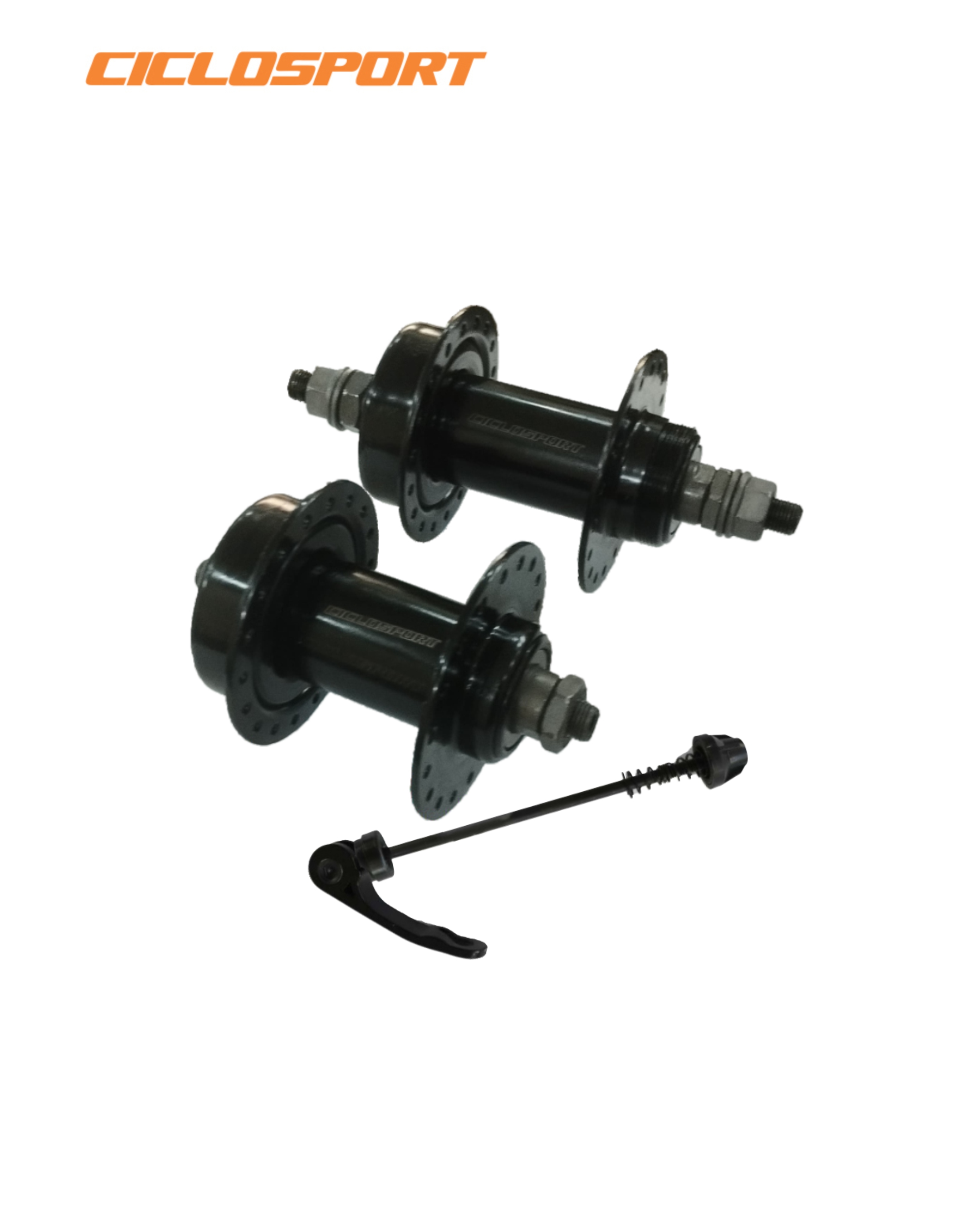ciclosport front and rear steel hubs bicycle